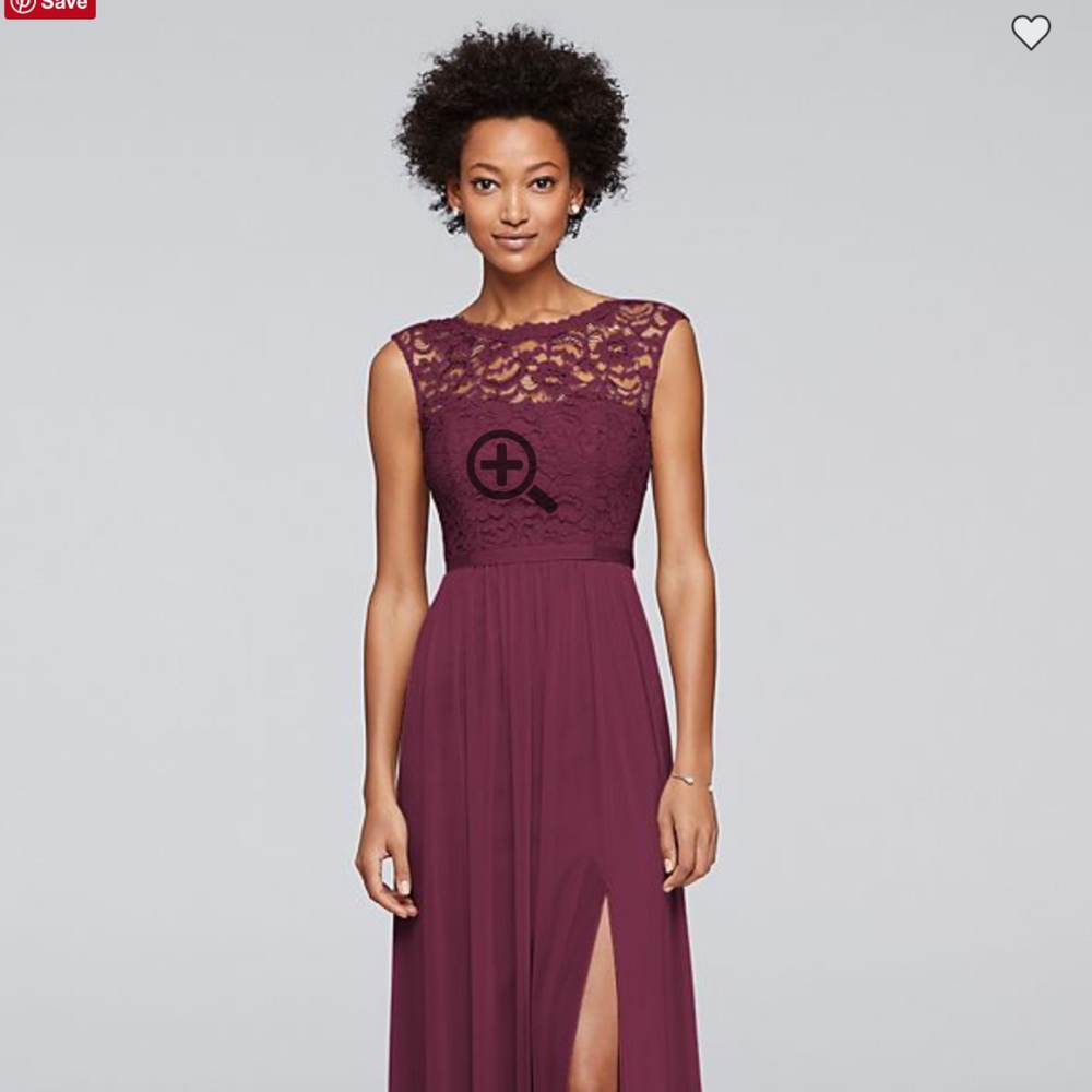 F19328 Davids Bridal in Plum